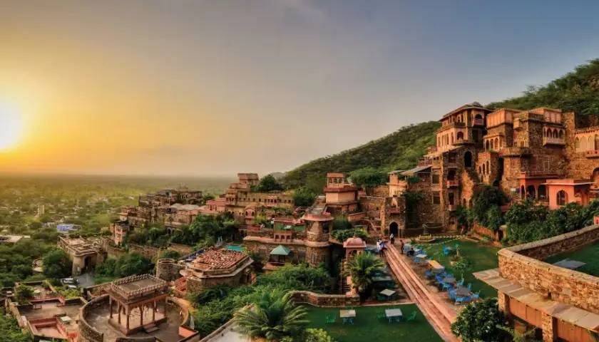 Facade Neemrana Fort Palace, Neemrana