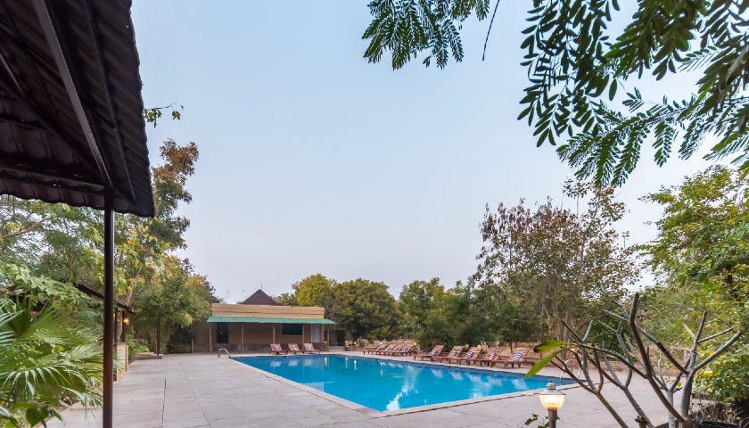 Swimming Pool, Vanaashrya Resort and Spa Sariska