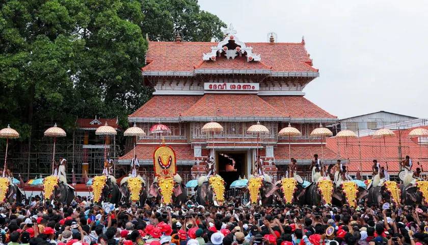 The Thrissur Pooram, Kerala